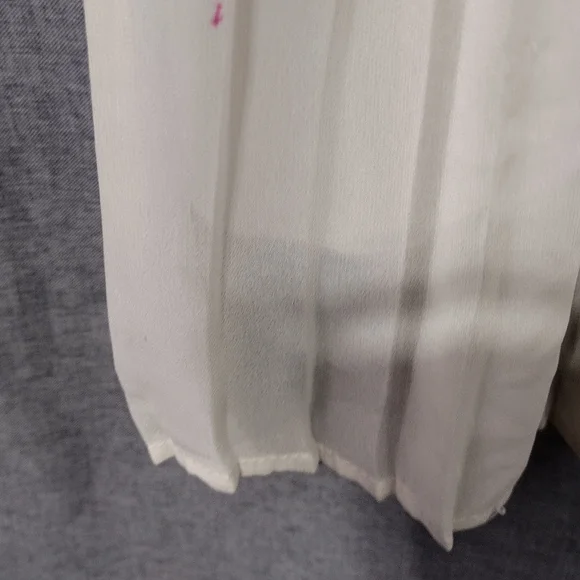 Forever 21 Peter Pan Collar Preppy Dress Women's S White Black Academy Babydoll - Picture 7 of 9